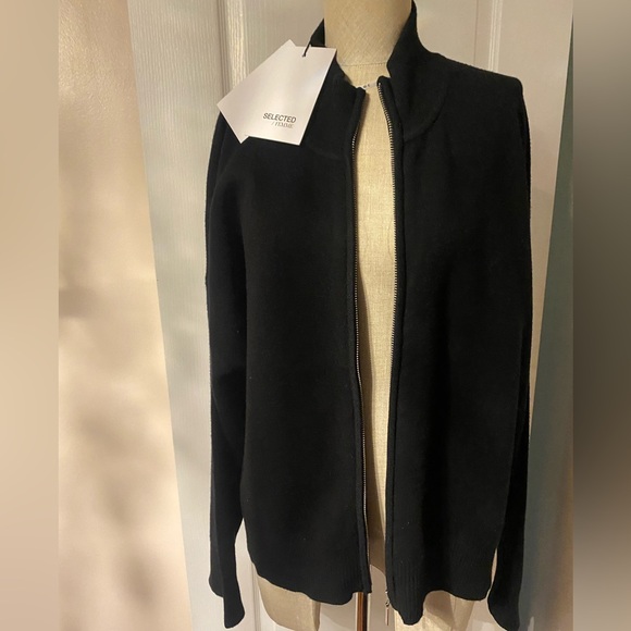 Selected Femme Black Knit Sweater XL - Picture 2 of 6